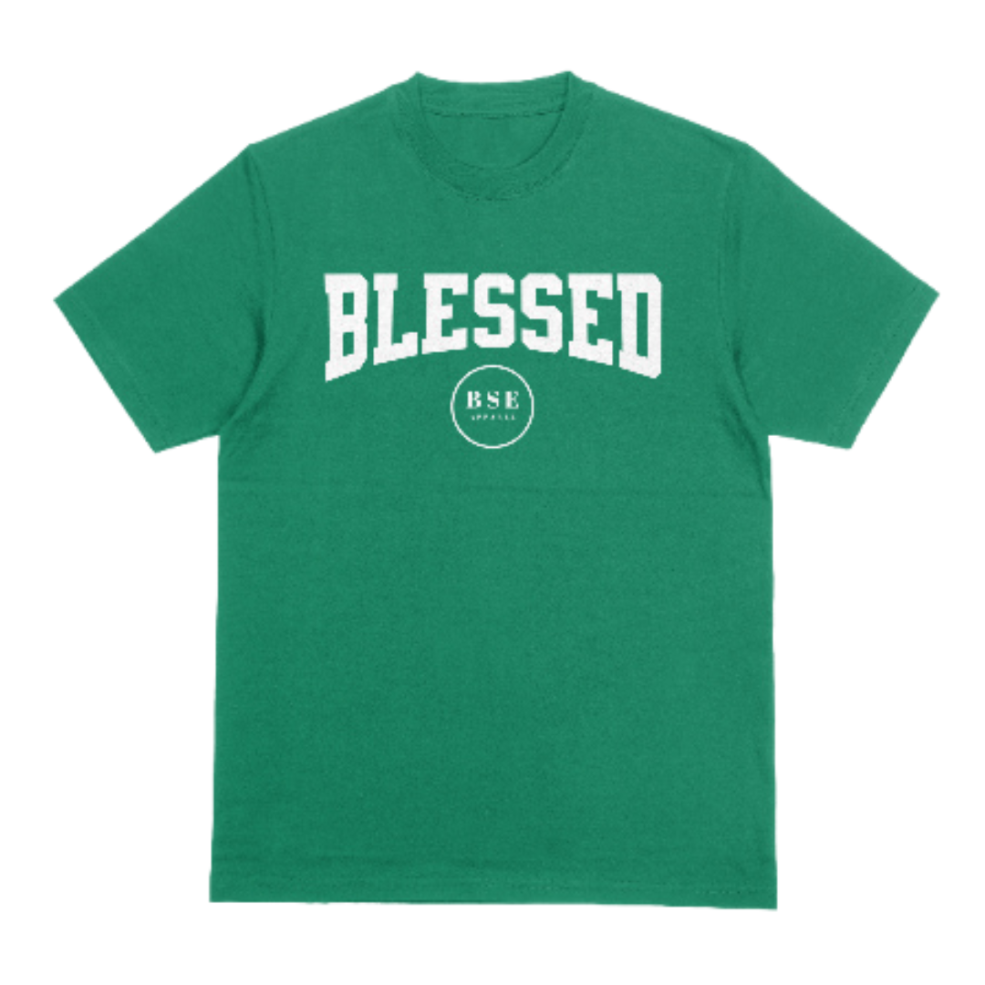 "BLESSED CURVE" Tee (Green/White)