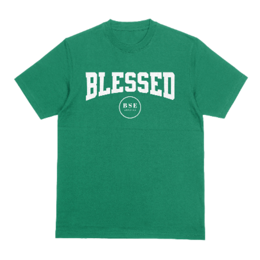 "BLESSED CURVE" Tee (Green/White)