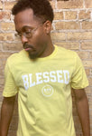 "BLESSED ARCH" Tee (Yellow/White)