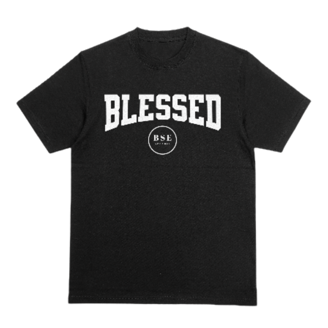 "BLESSED CURVE" Tee (Black/White)