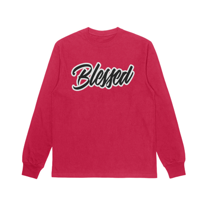 "BLESSED" Signature V.2 Crewneck (Red/Black)