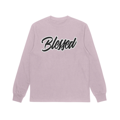 "BLESSED" Signature V.2 Crewneck (Pink/Black)