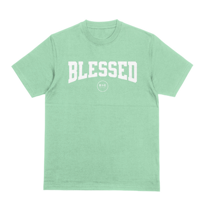 "BLESSED ARCH" Tee (Mint/White)