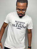 "BLESSED TO BE A BLESSING" Tee (White/Black)