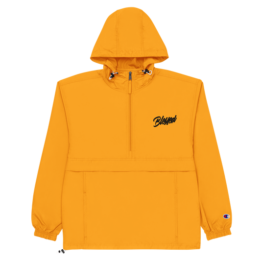 "BLESSED" Champion Windbreaker (Gold)